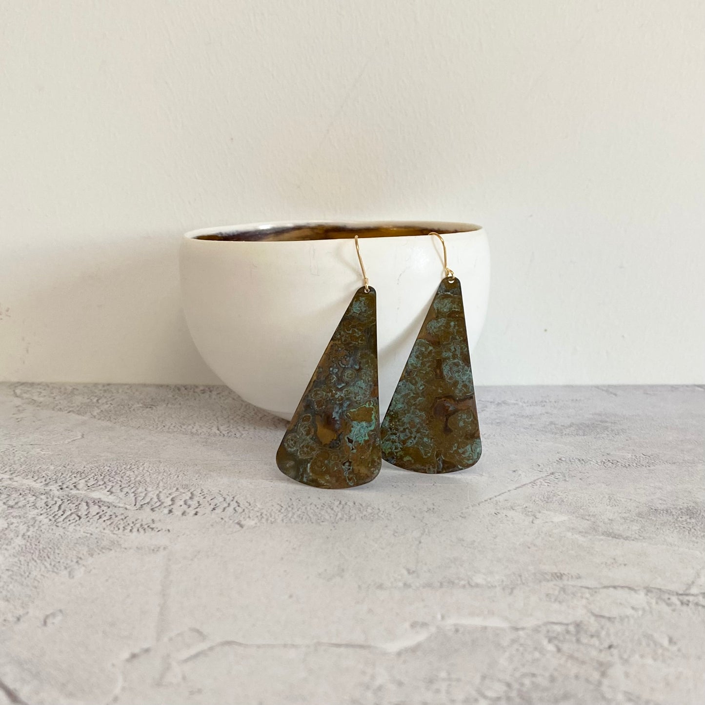 SHOAL Patina Brass Earrings