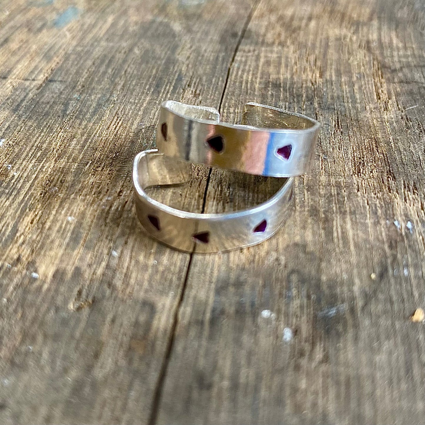 Recycled Silver Chunky Hoops