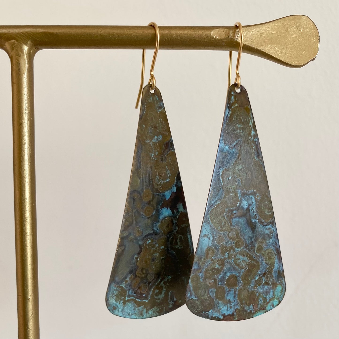 SHOAL Patinated Brass Earrings