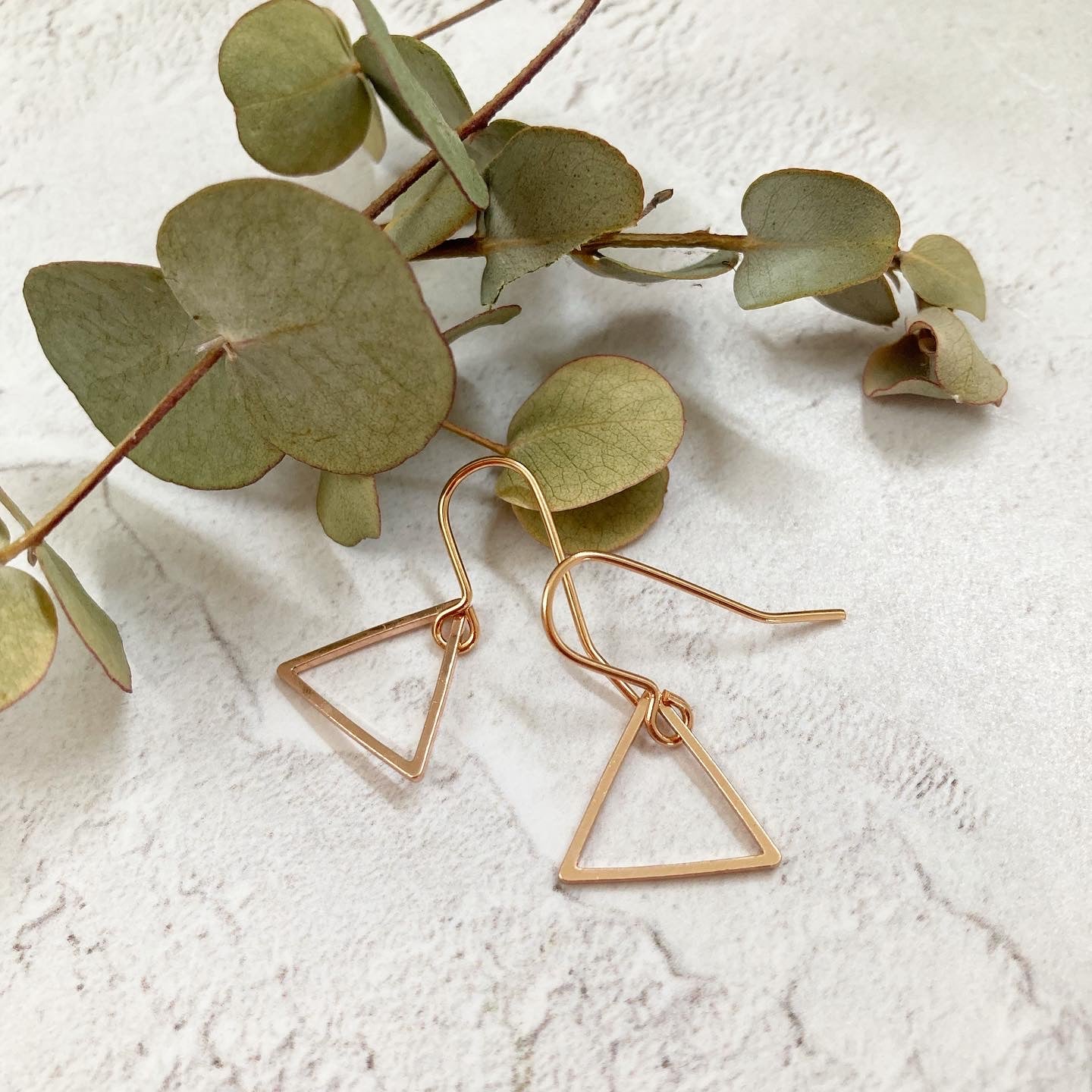 Rose gold hot sale geometric earrings