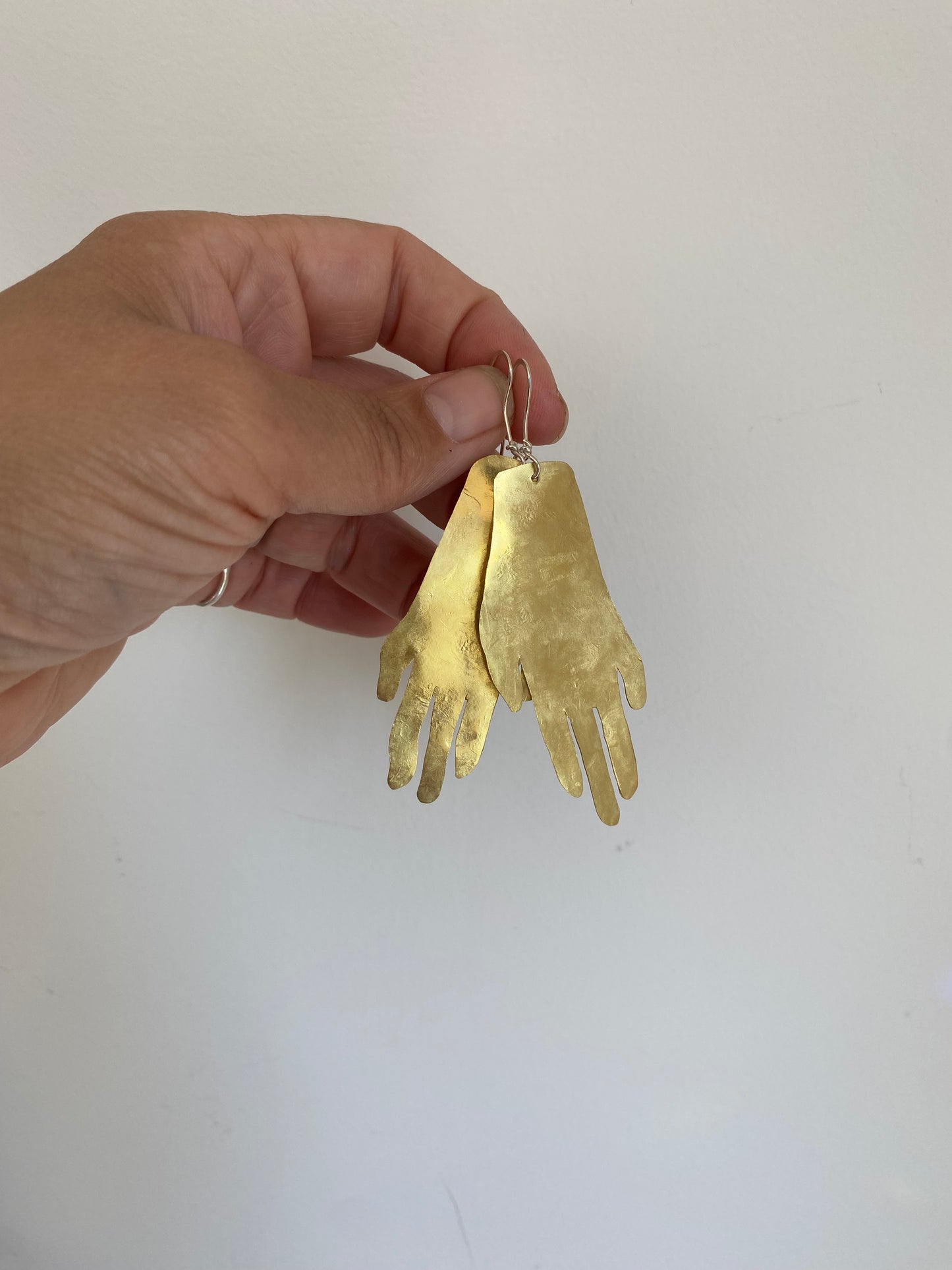 Golden Hands Statement Earrings