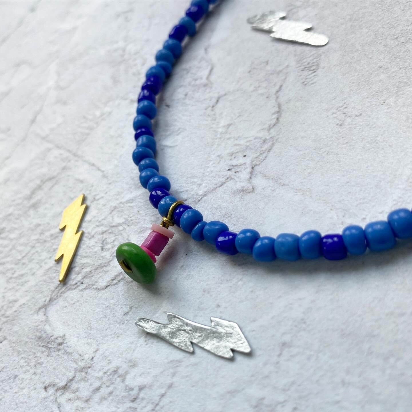 Classic Single Glass Bead Necklace – BeadsbyYaara