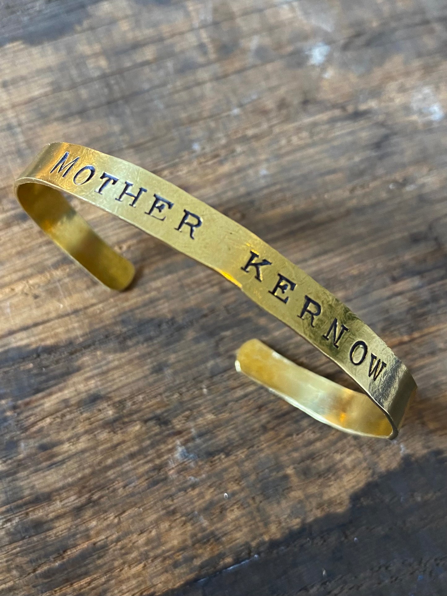 MOTHER KERNOW Raw Brass Cuff
