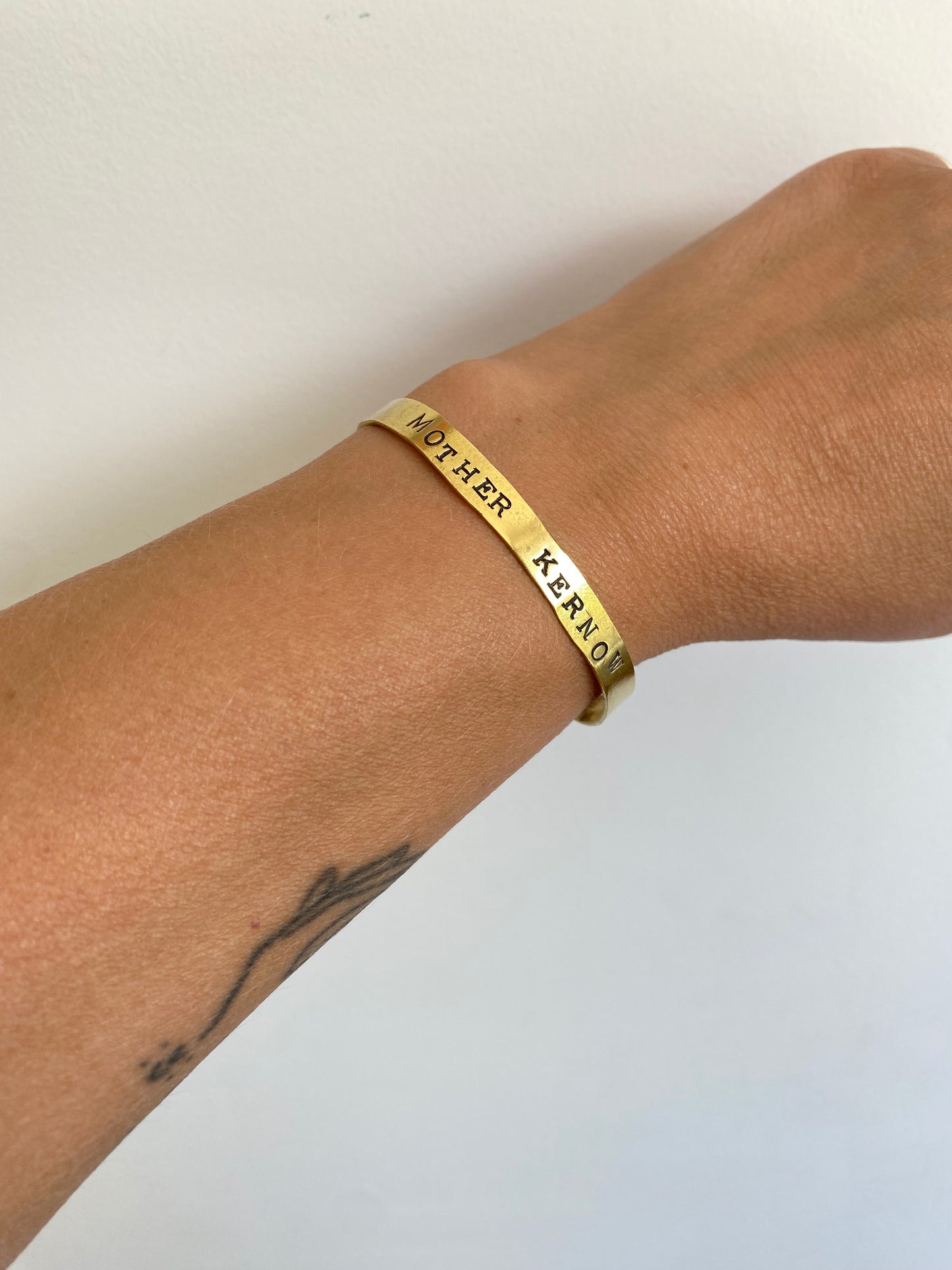 MOTHER KERNOW Raw Brass Cuff