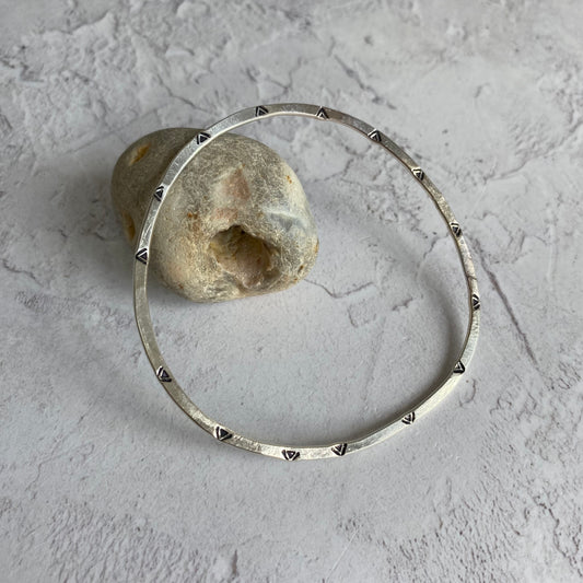 GWARI Recycled Sterling Silver Bangle