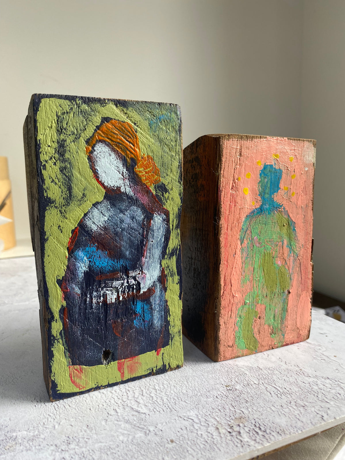 Altar Woman on Reclaimed Teak