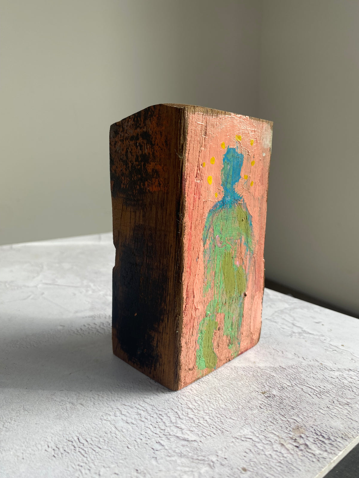 Altar Woman on Reclaimed Teak