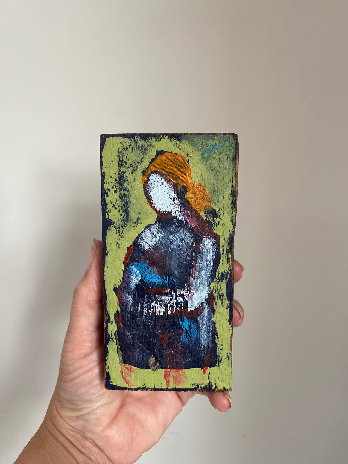 Altar Woman on Reclaimed Teak