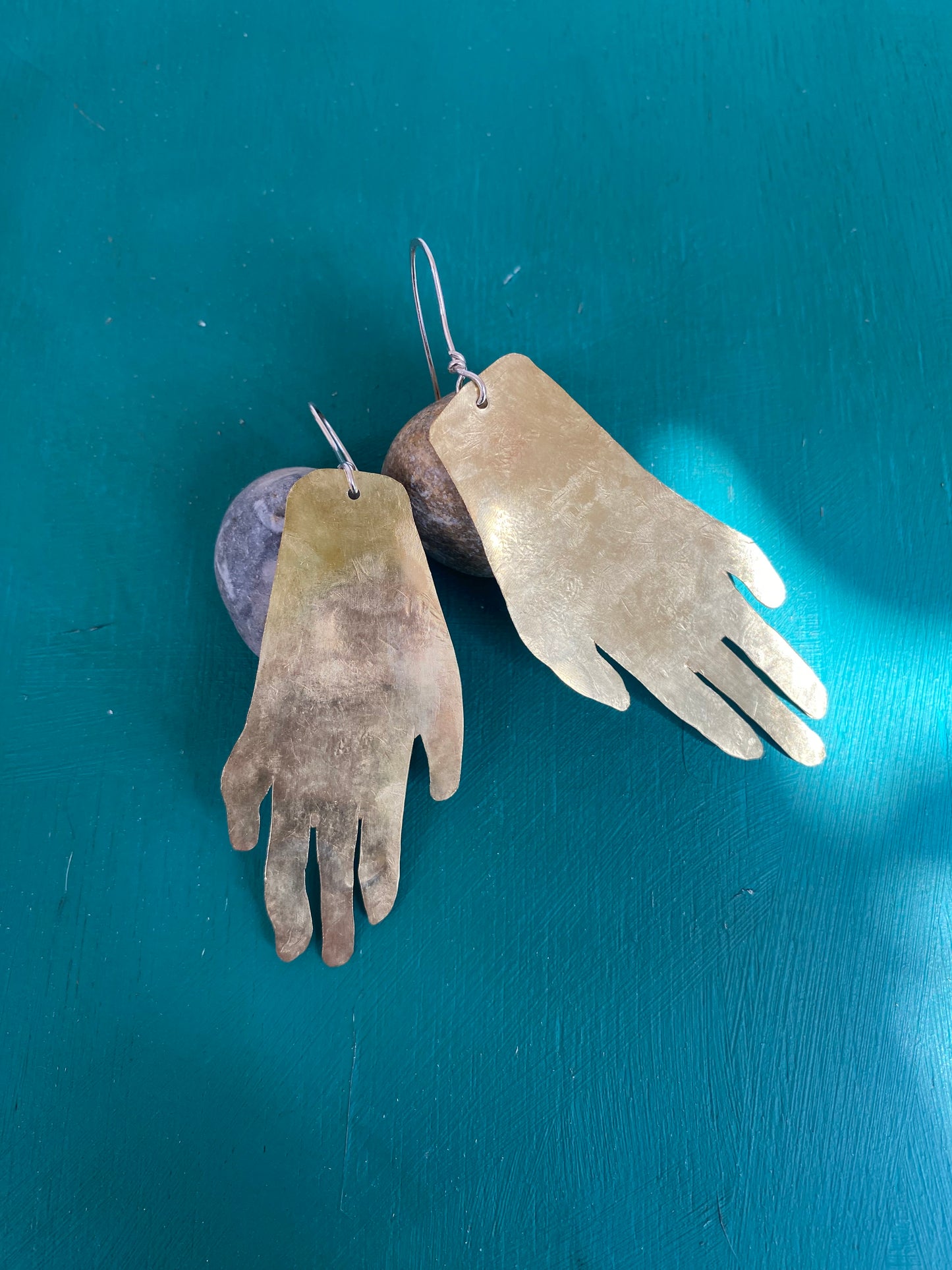 Golden Hands Statement Earrings