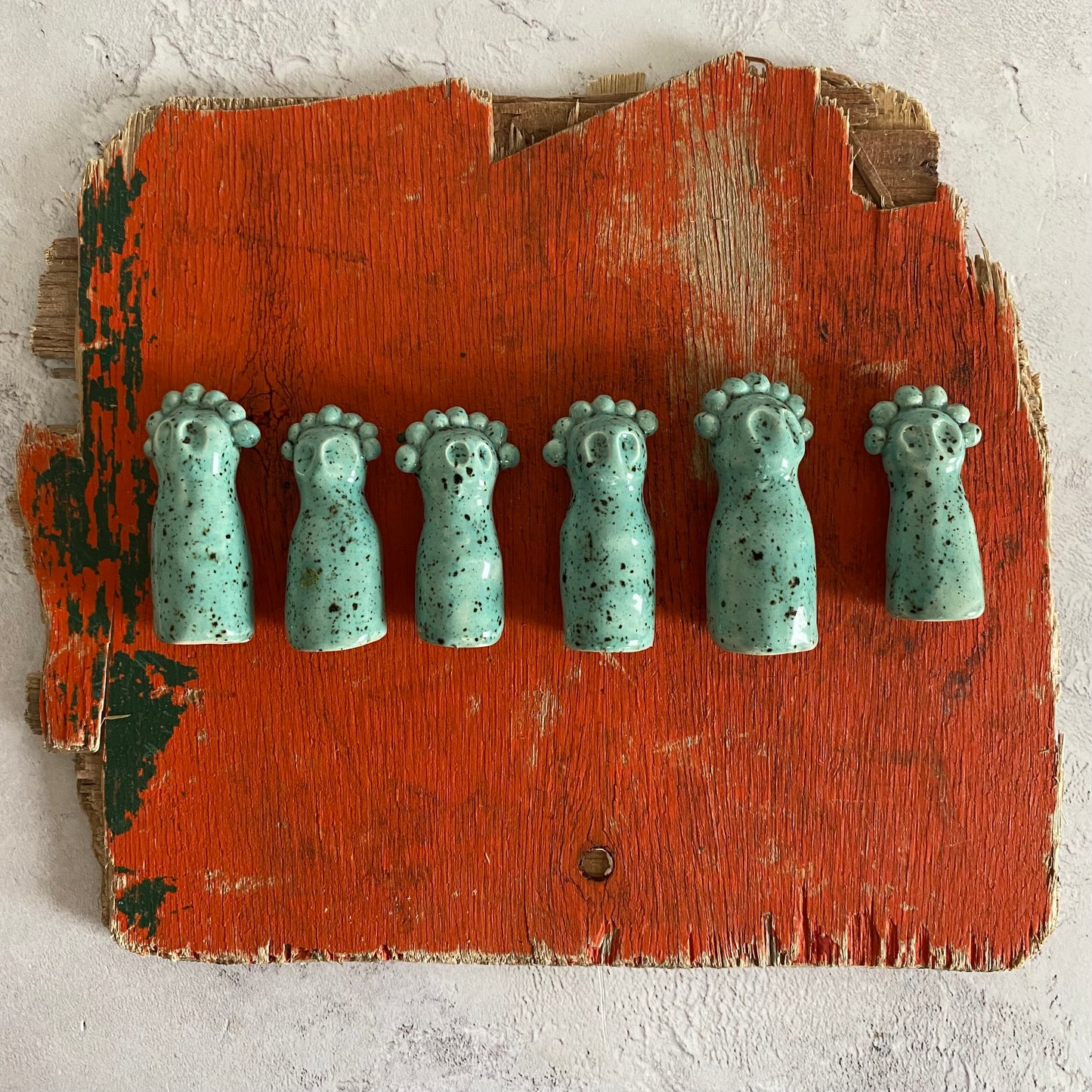 Ceramic Altar Women -Speckled Blue