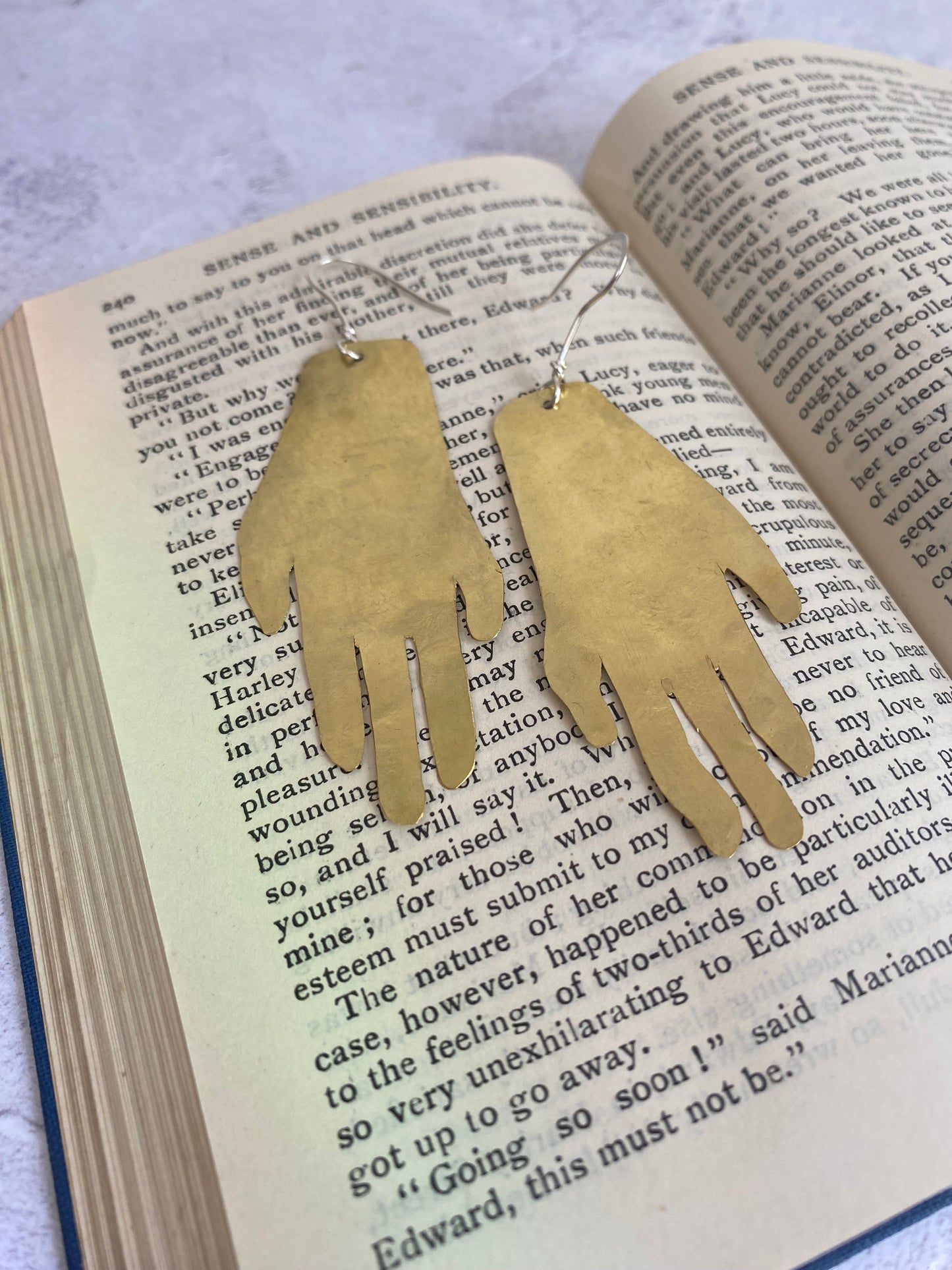 Golden Hands Statement Earrings