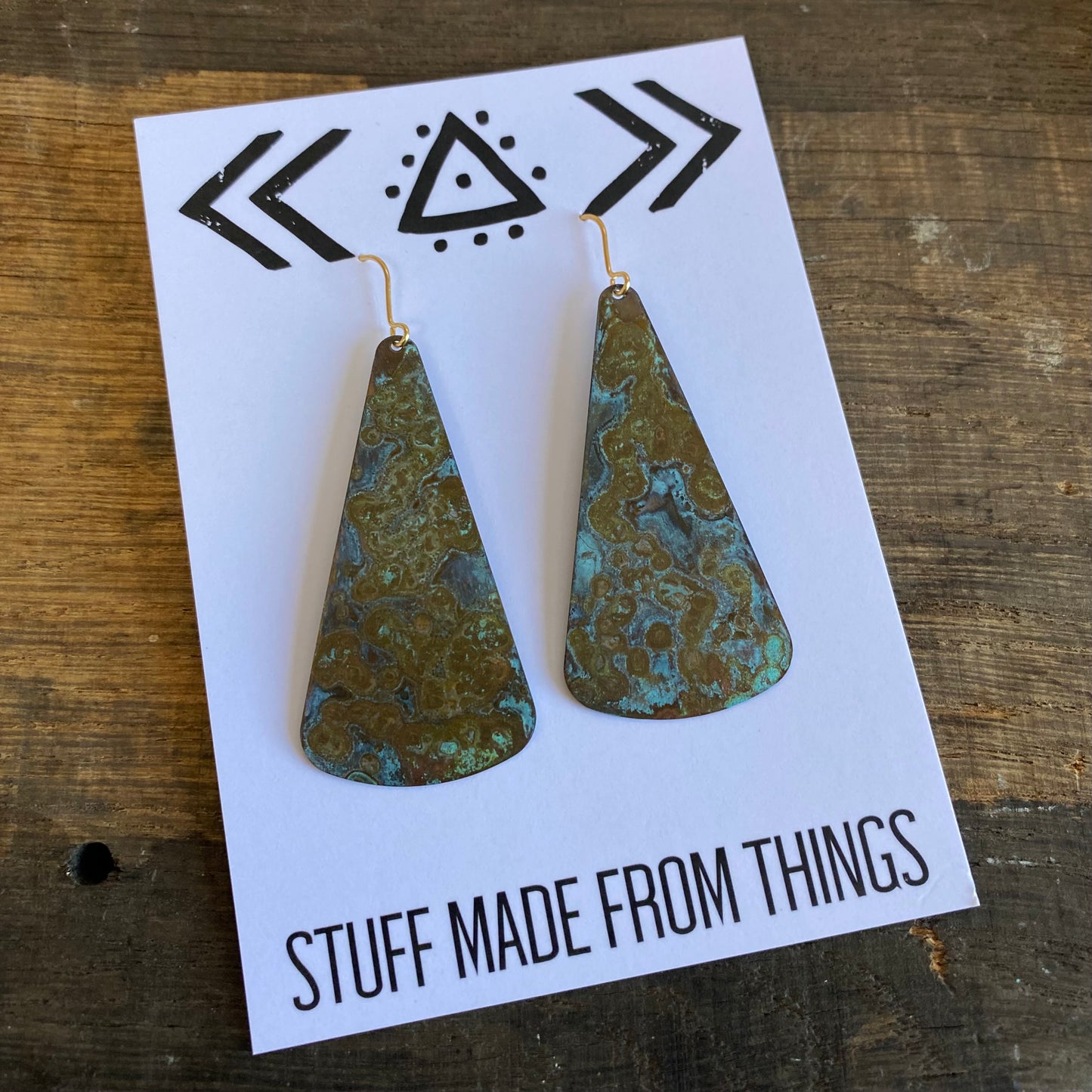 SHOAL Patina Brass Earrings