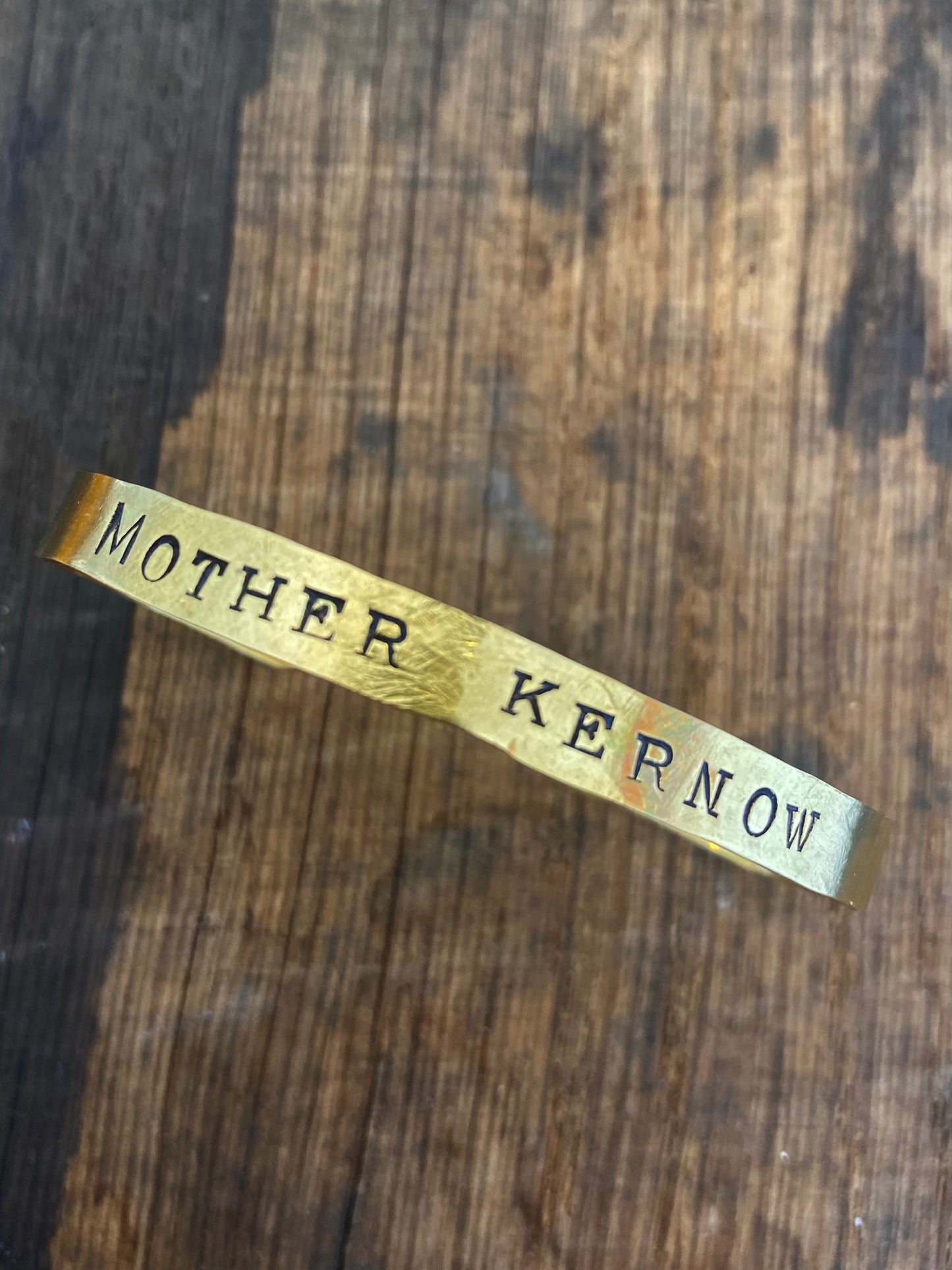 MOTHER KERNOW Raw Brass Cuff