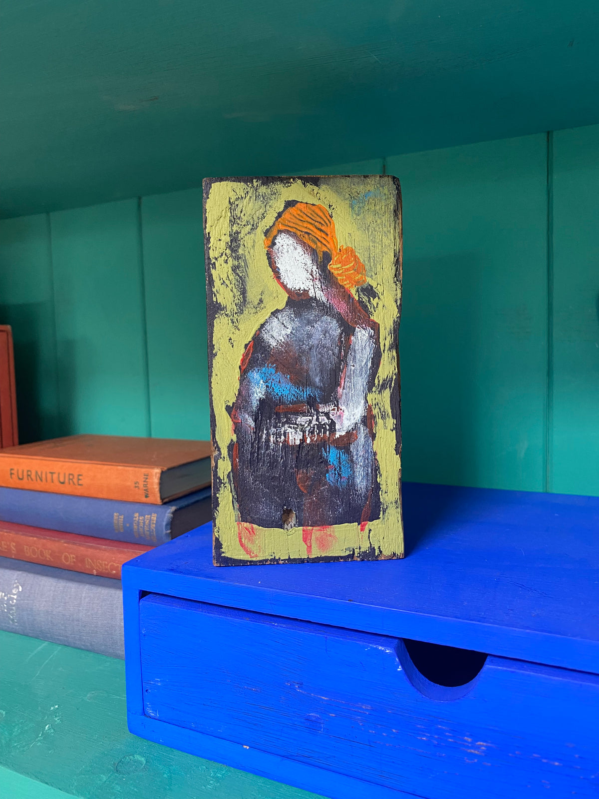 Altar Woman on Reclaimed Teak