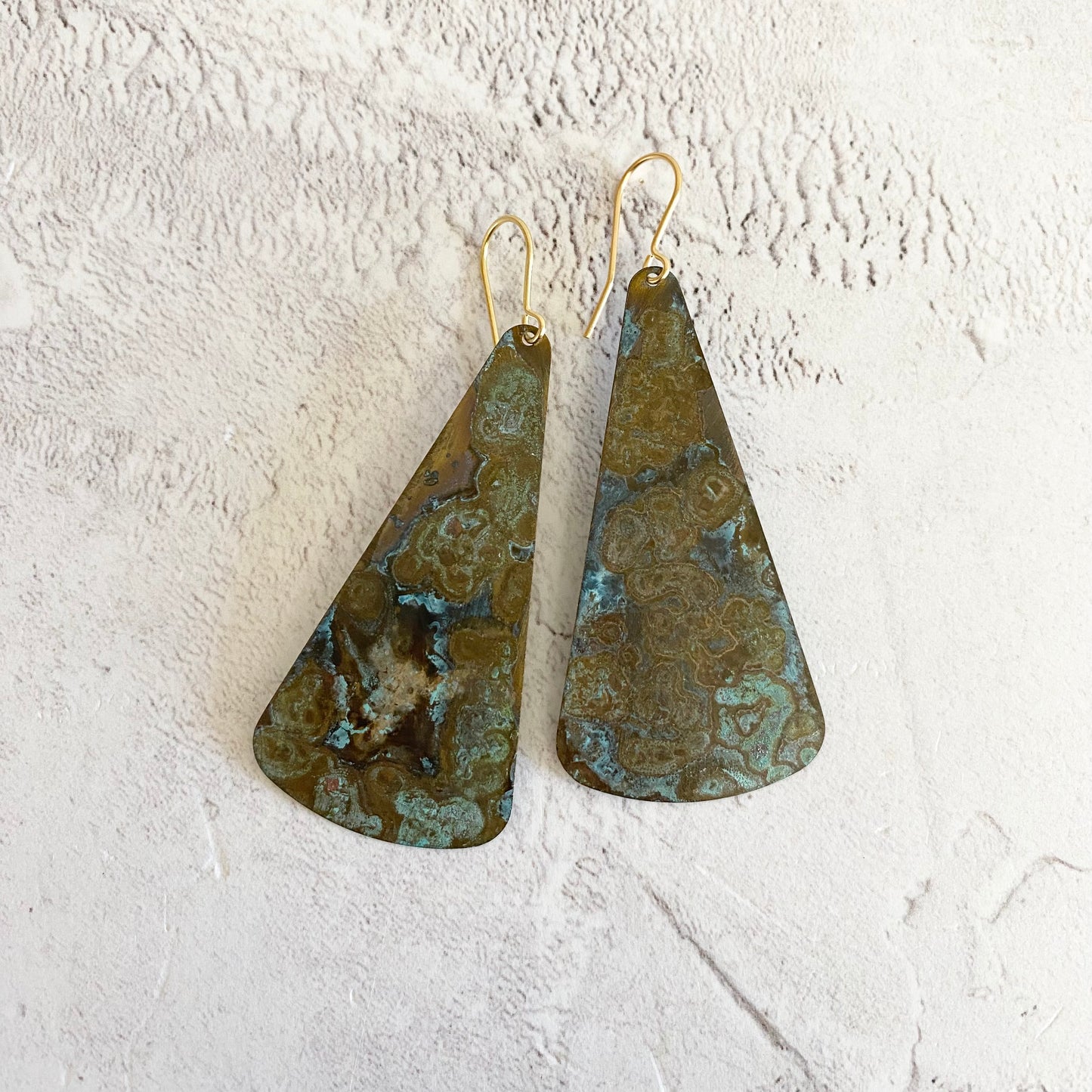 SHOAL Patinated Brass Earrings