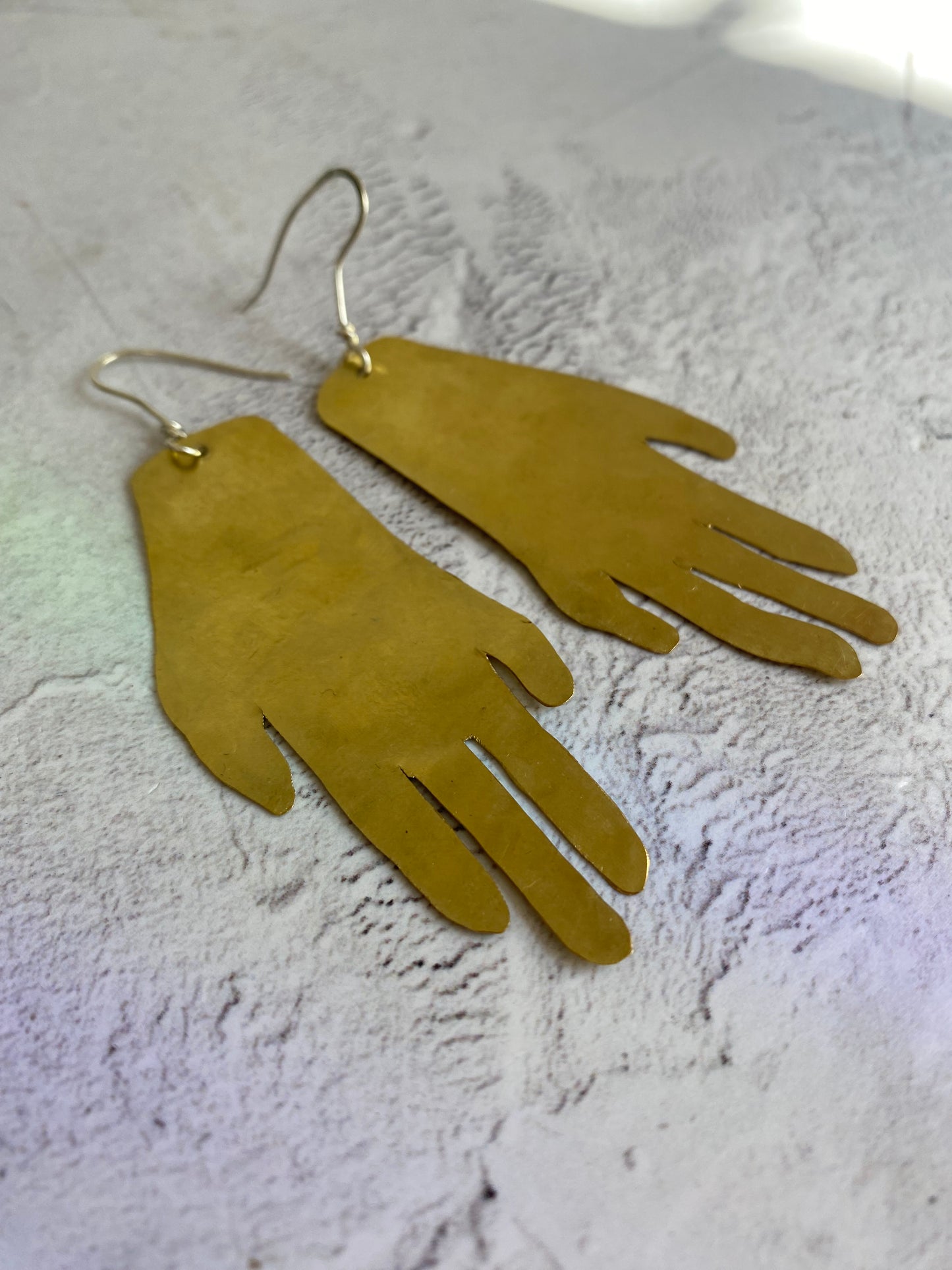 Golden Hands Statement Earrings