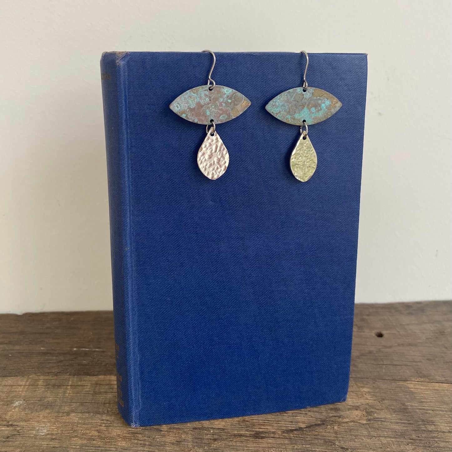 SACRED TEARS Turquoise Patina and Hammered Aluminium