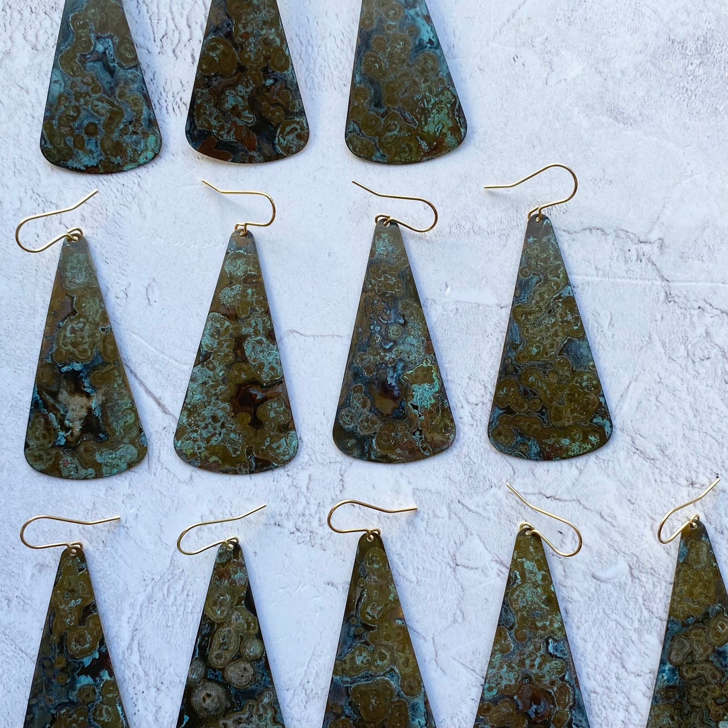 SHOAL Patinated Brass Earrings