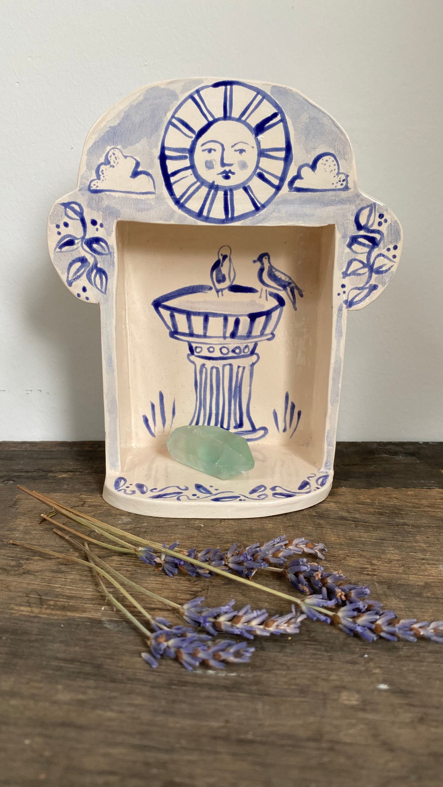 Little Altar - Temple - Ceramic Art - Object - Sun & Fountain