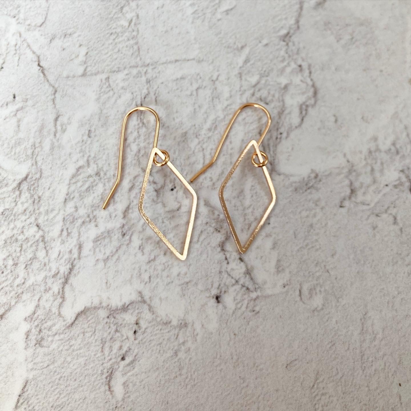 Diamond Hoop Earrings in Black or Rose Gold