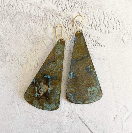 SHOAL Patina Brass Earrings