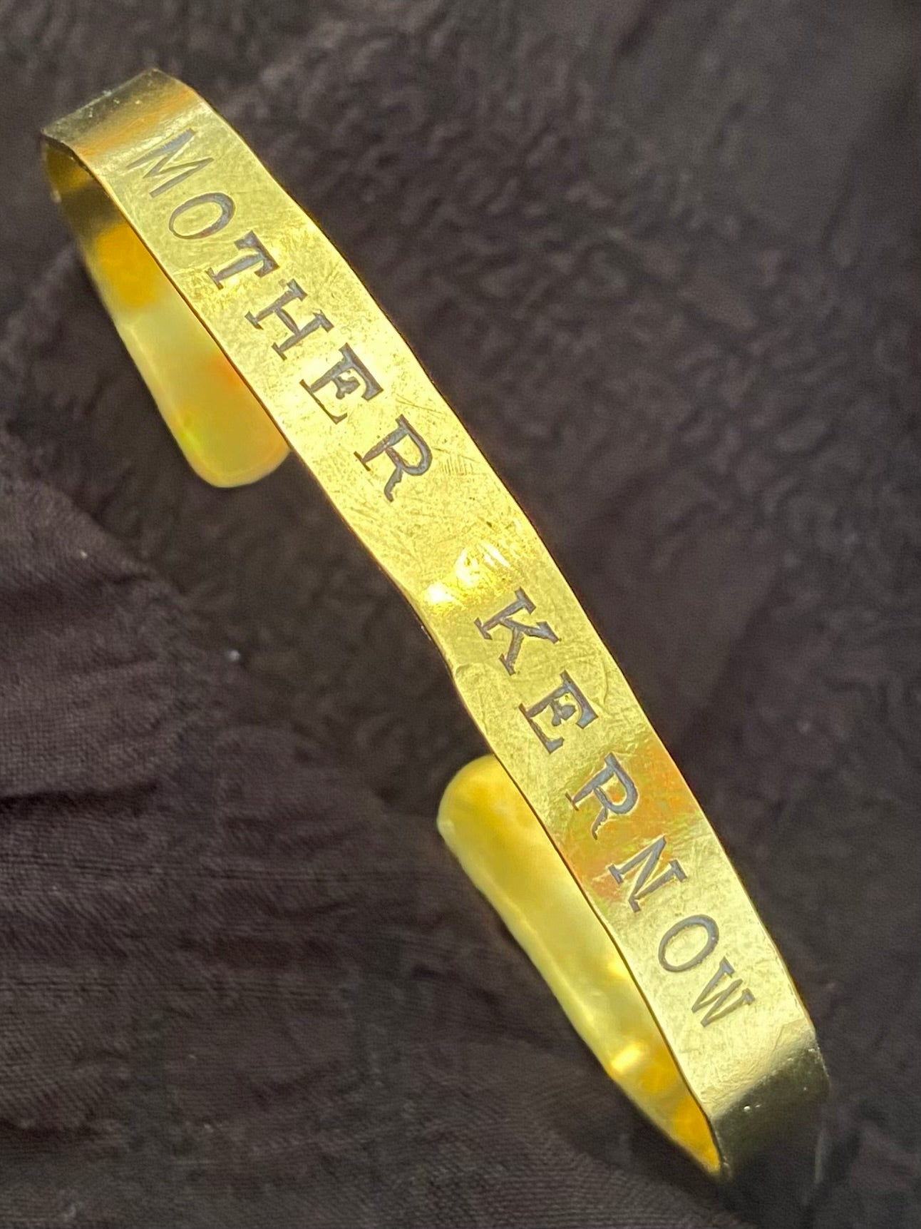 MOTHER KERNOW Raw Brass Cuff