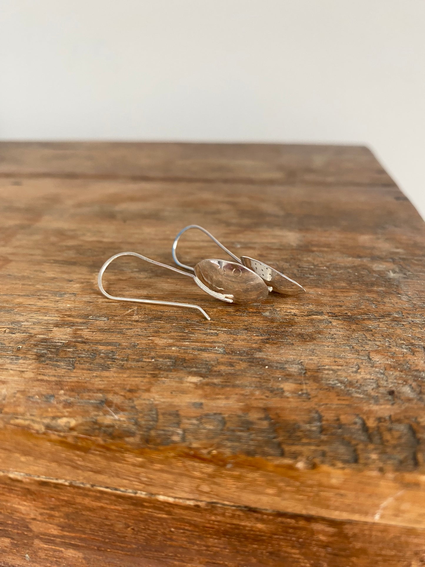 SIDHEL Recycled Sterling Silver Earrings with Dot Design