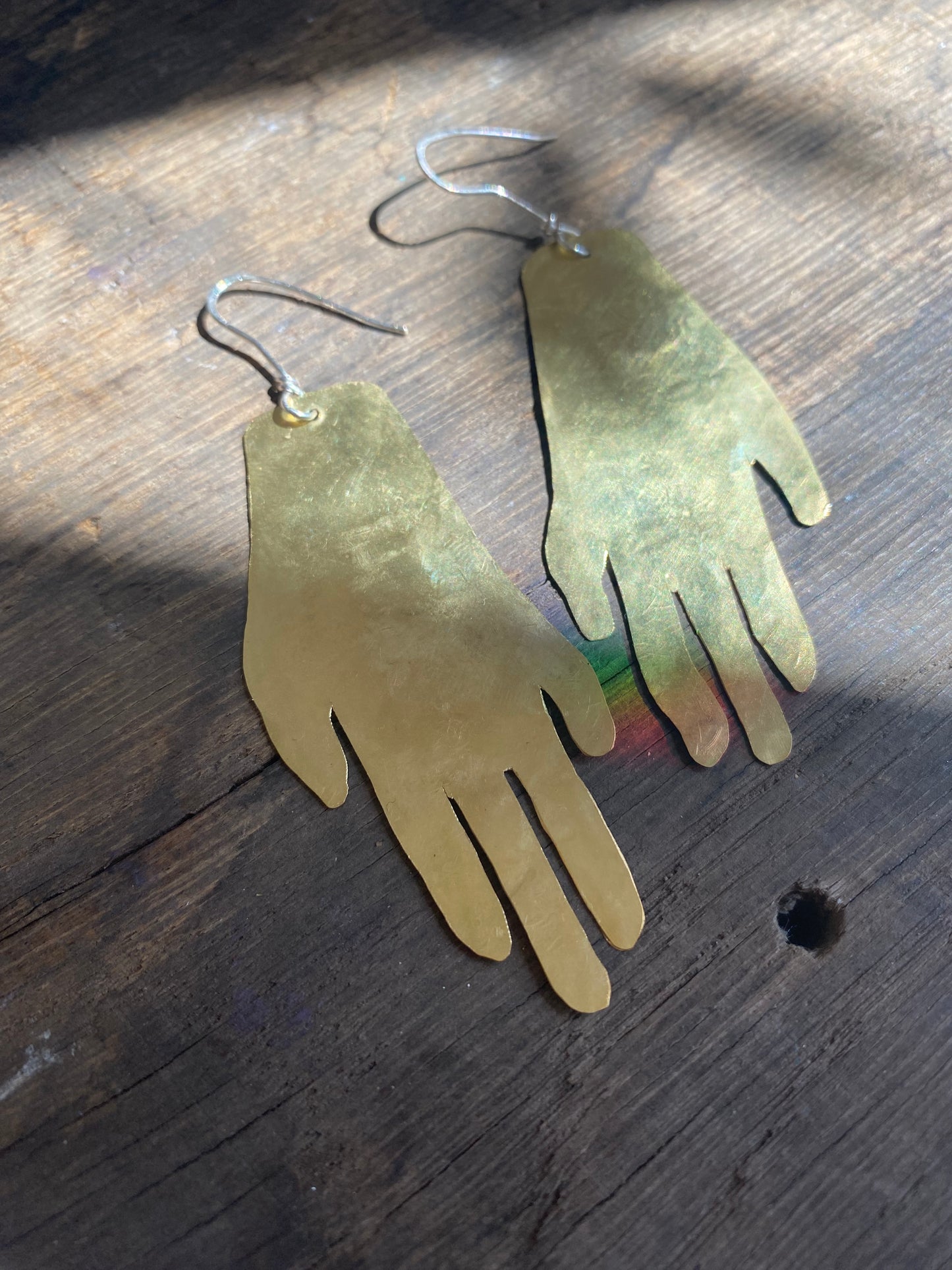 Golden Hands Statement Earrings
