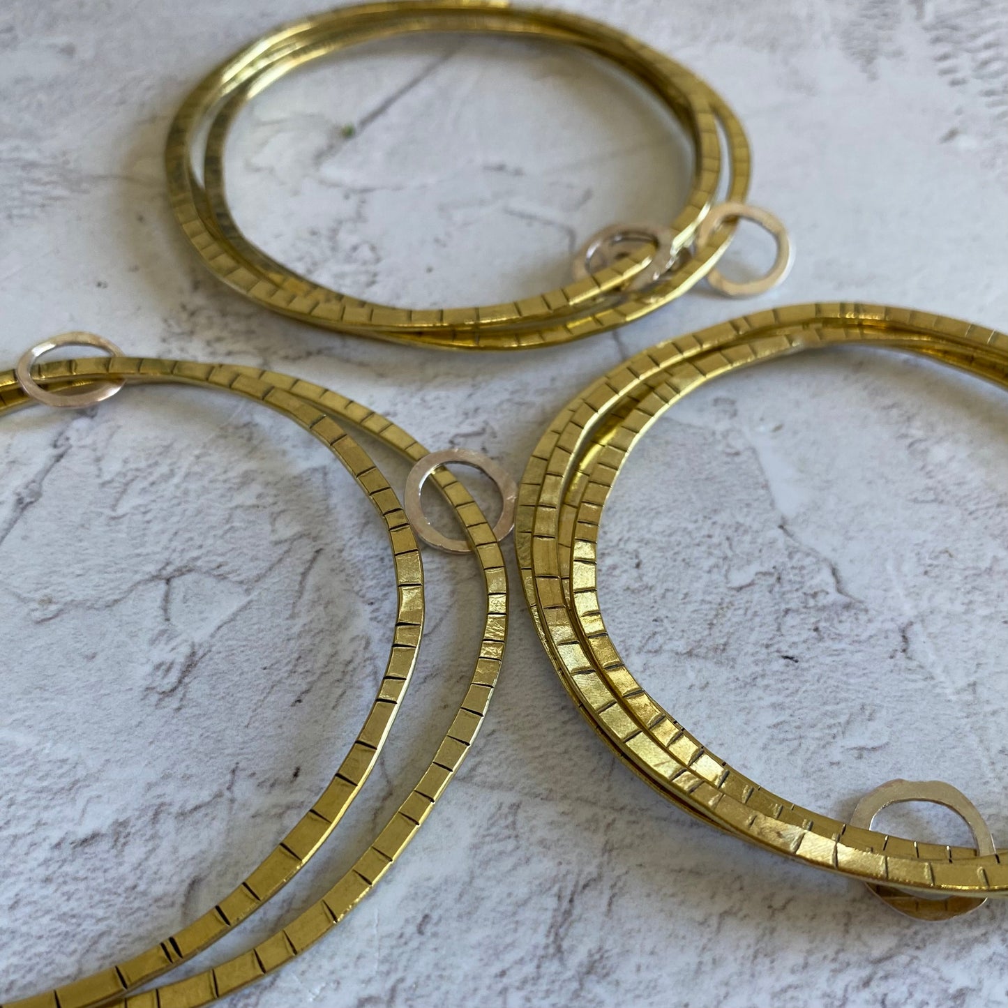 LINYOW Brass and Recycled Silver Bangle