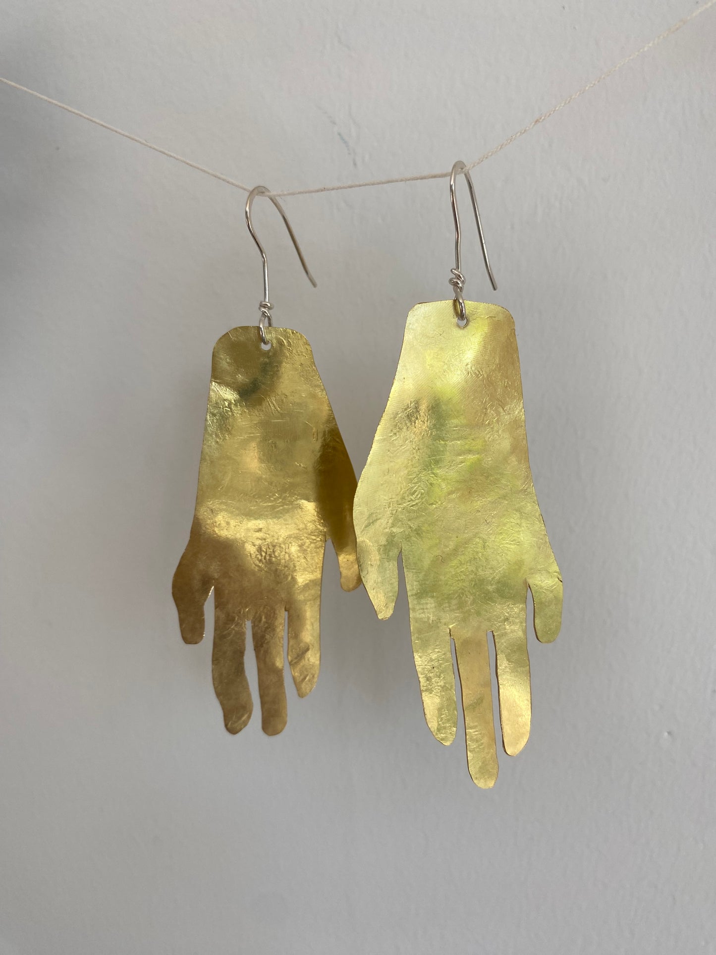 Golden Hands Statement Earrings