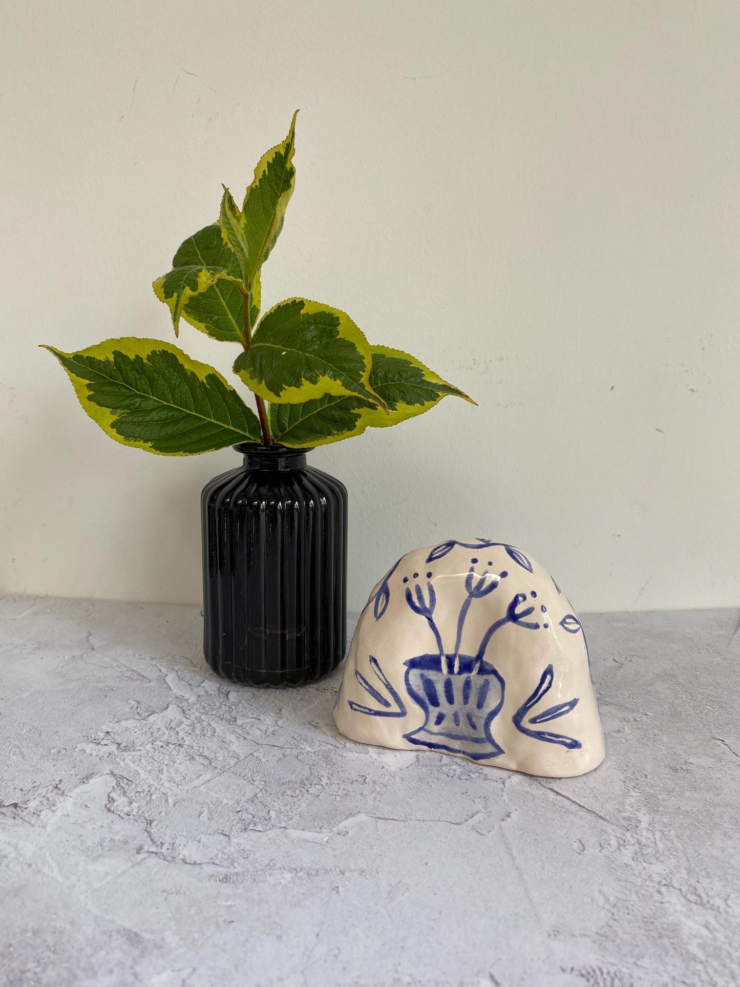 Standing Stone - Stars - Florals - Woman - Mystical- Altar Piece -