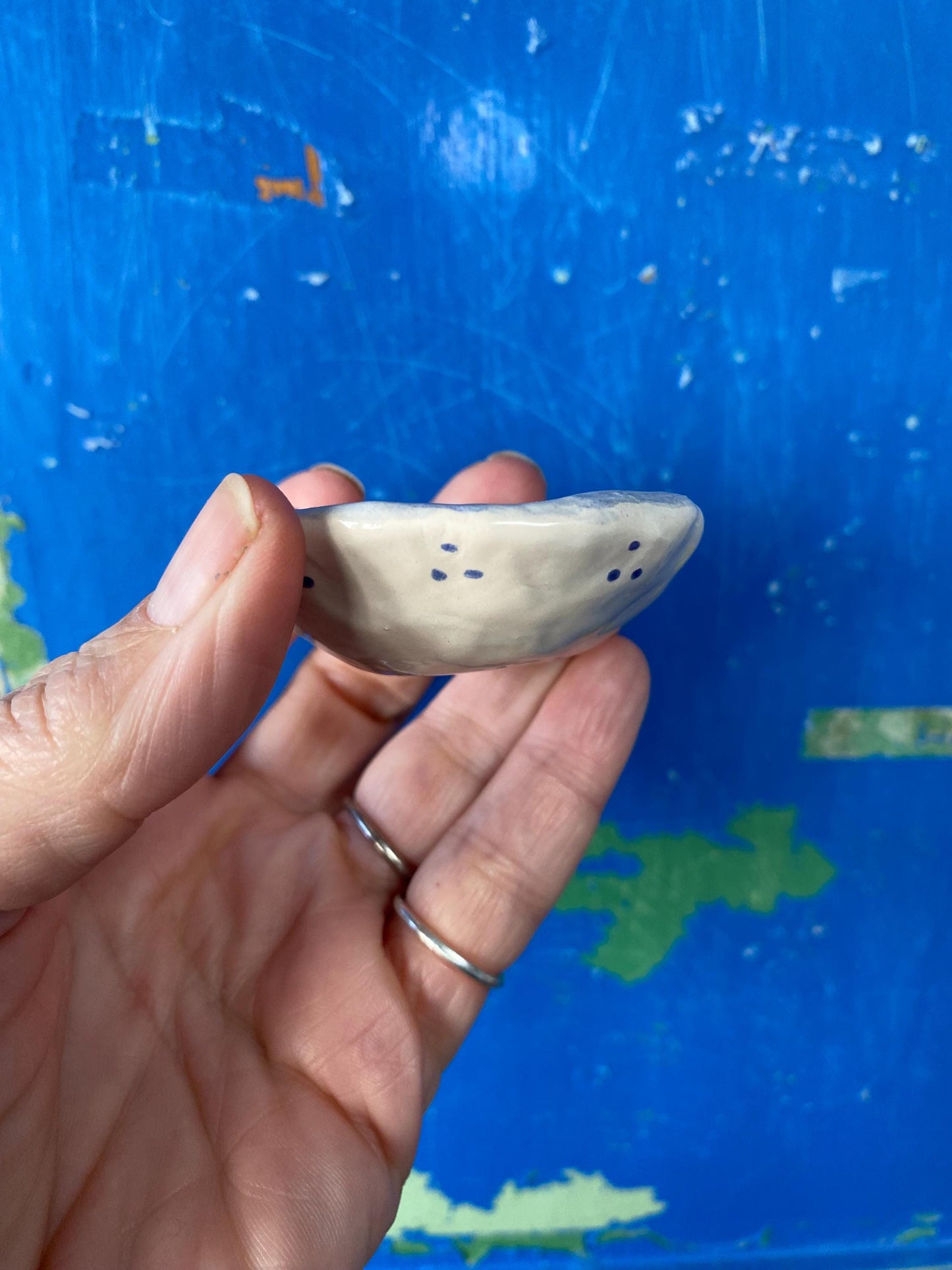 Ceramic Trinket Dish - Decorative Bowl - Ring Dish -  Lady - Floral