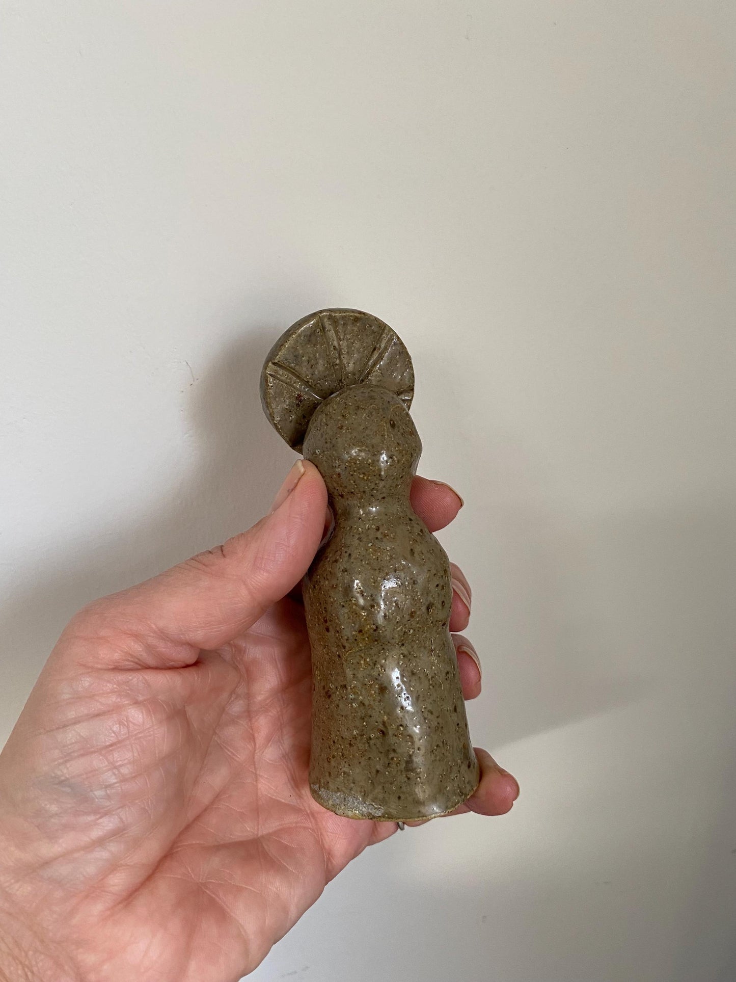 Stoneware Ceramic Altar Woman Shrine Figurine