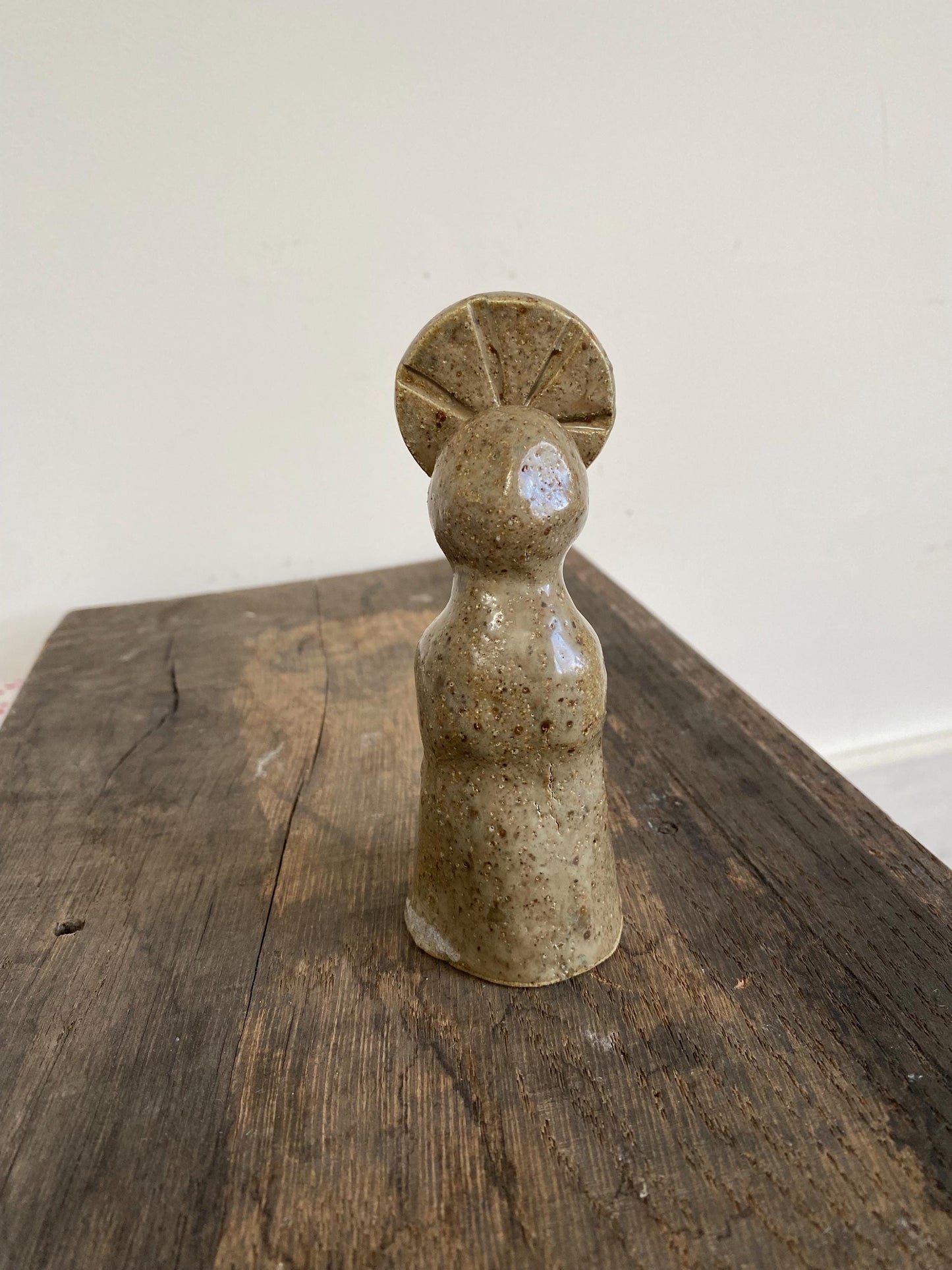 Stoneware Ceramic Altar Woman Shrine Figurine
