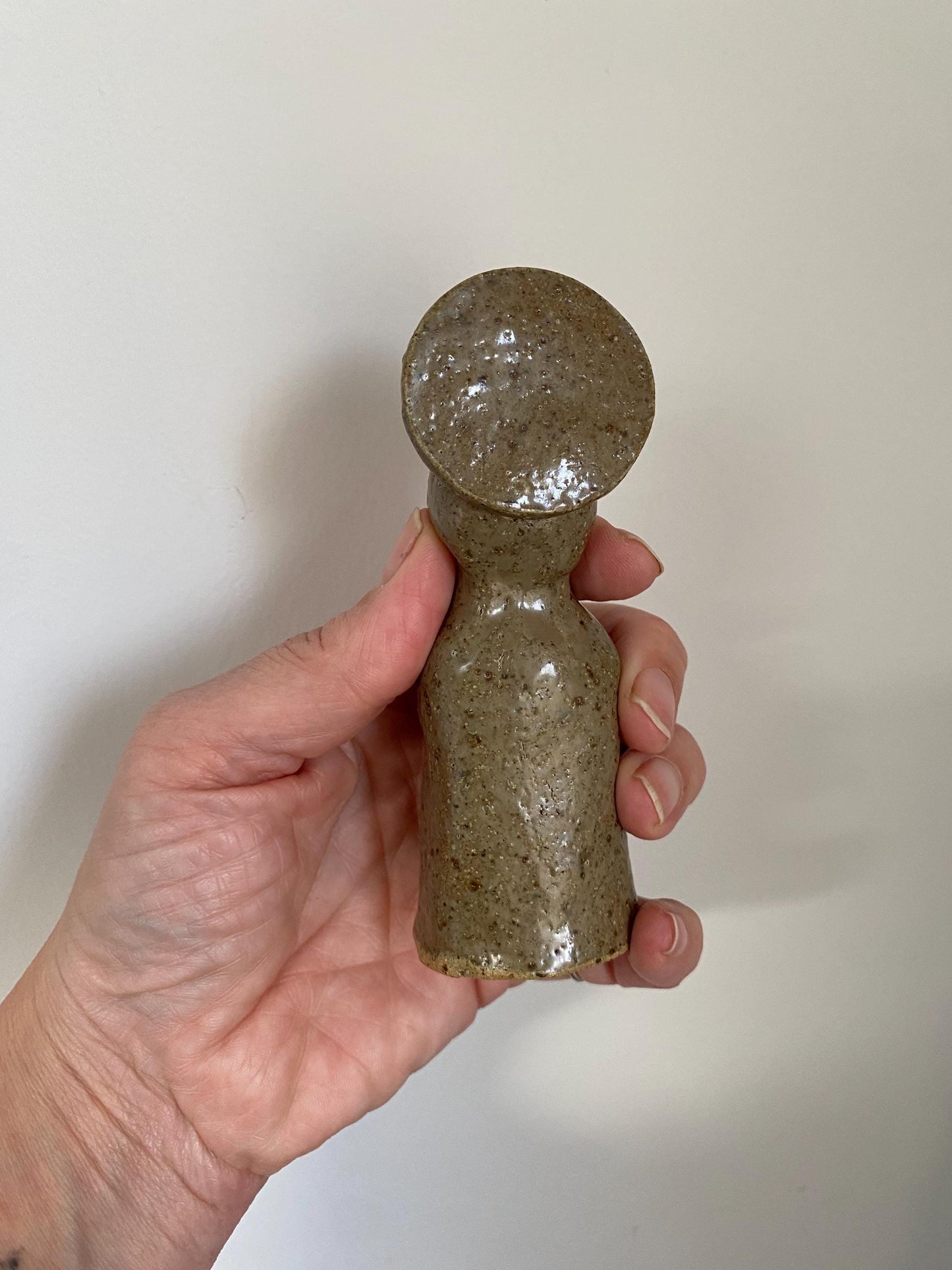 Stoneware Ceramic Altar Woman Shrine Figurine