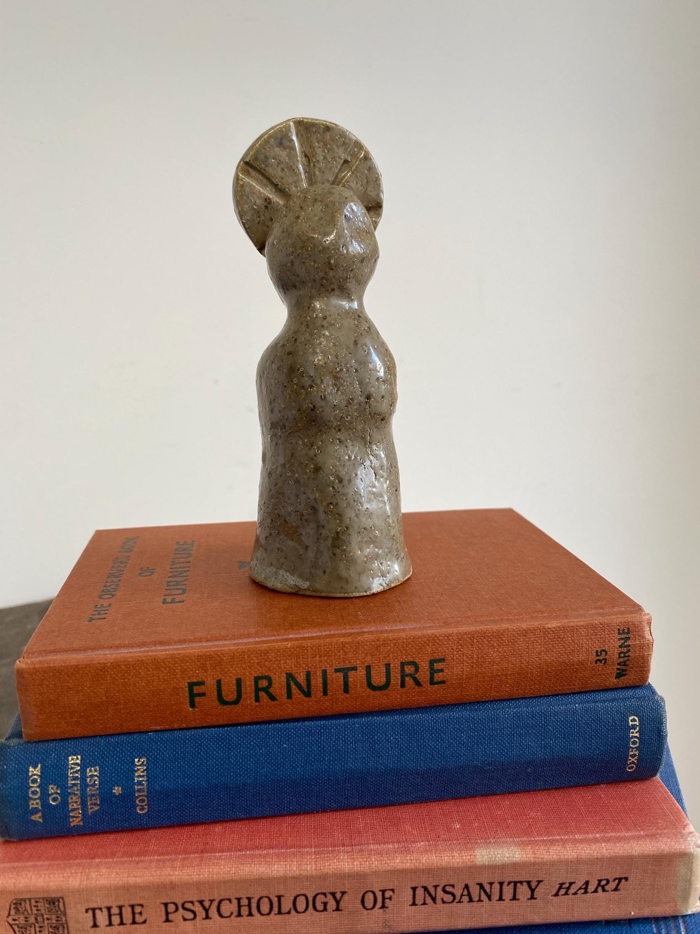 Stoneware Ceramic Altar Woman Shrine Figurine