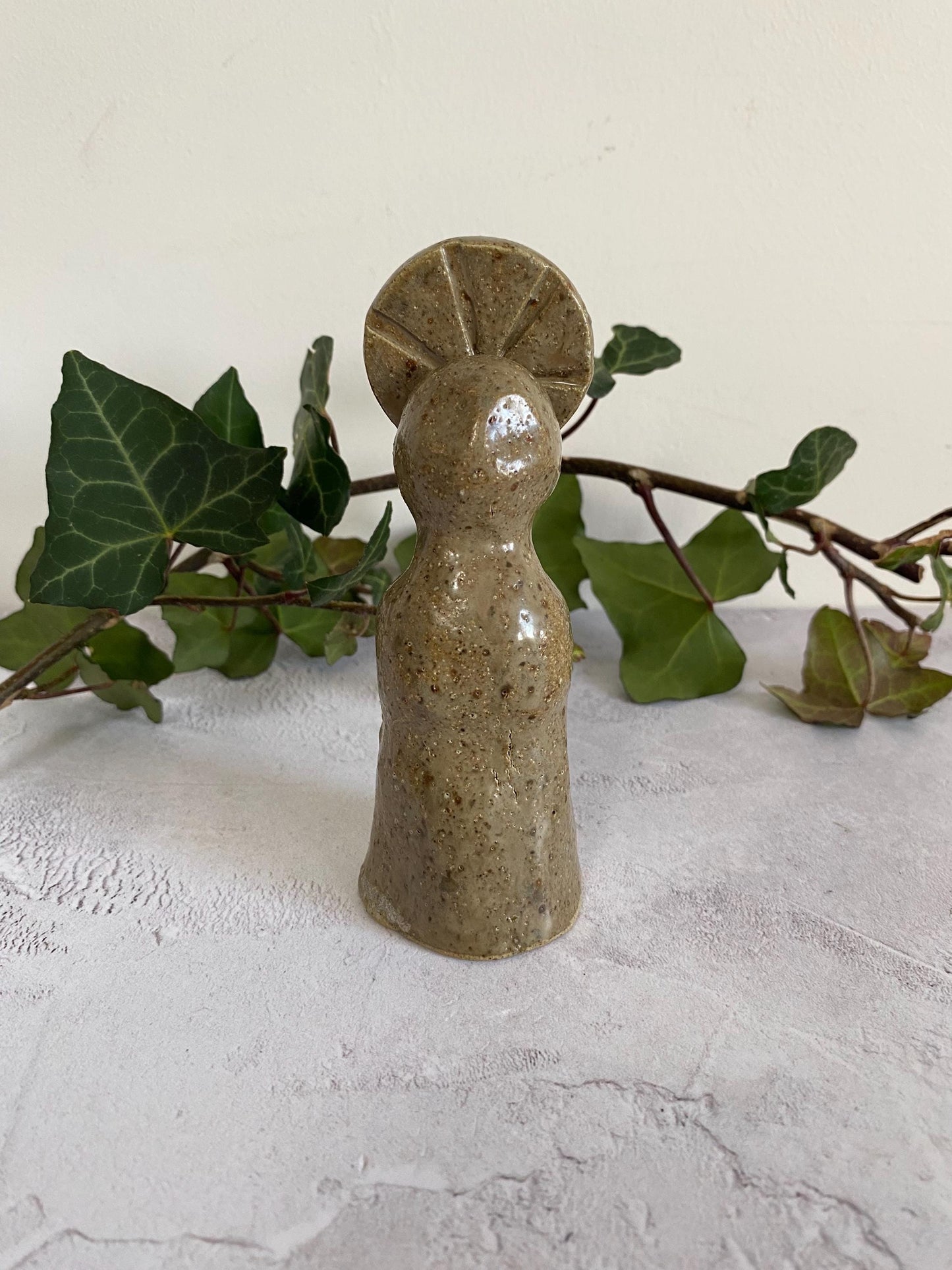 Stoneware Ceramic Altar Woman Shrine Figurine