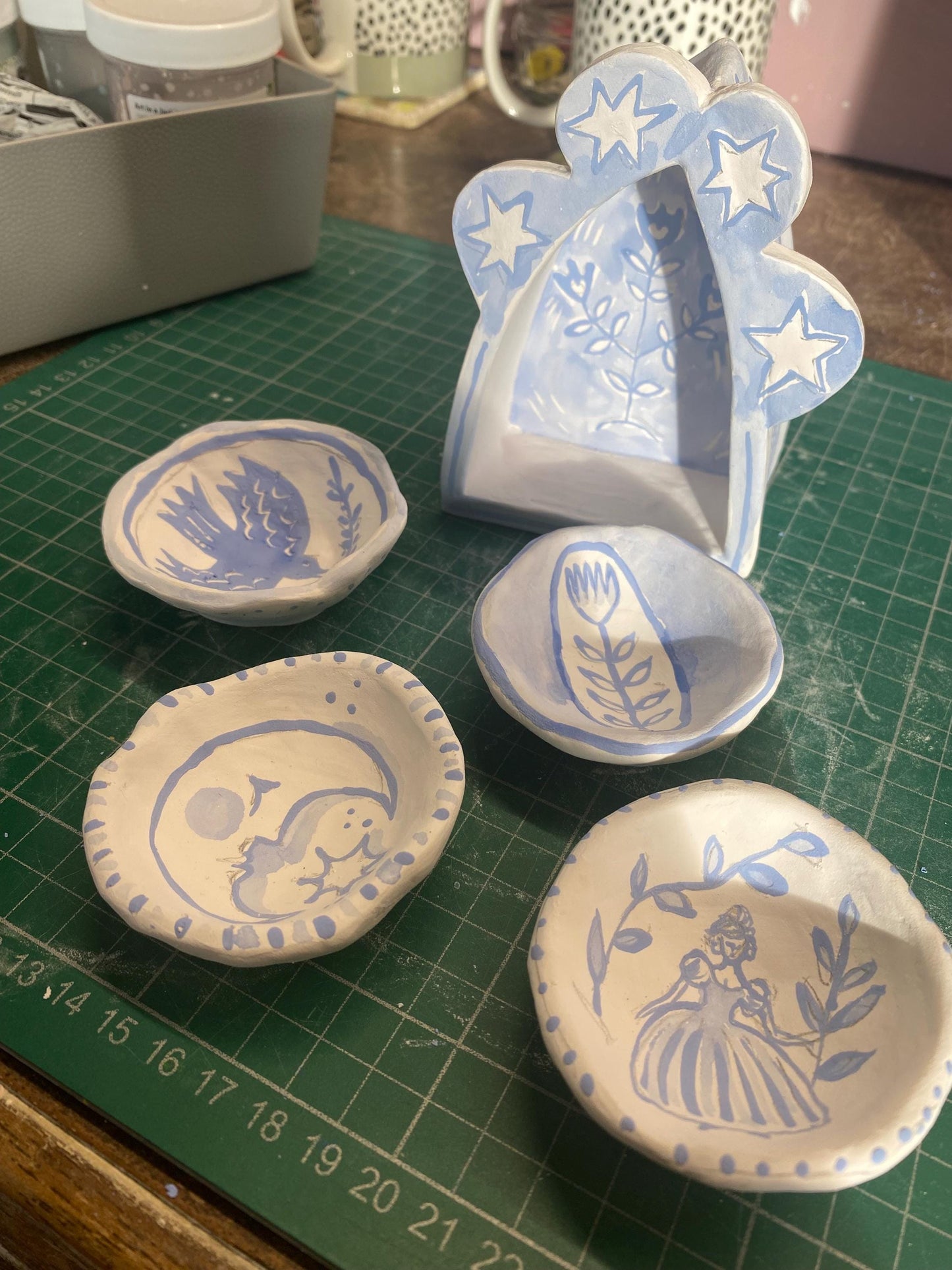 Little Altar - Temple - Ceramic Art - Object - Delft Inspired