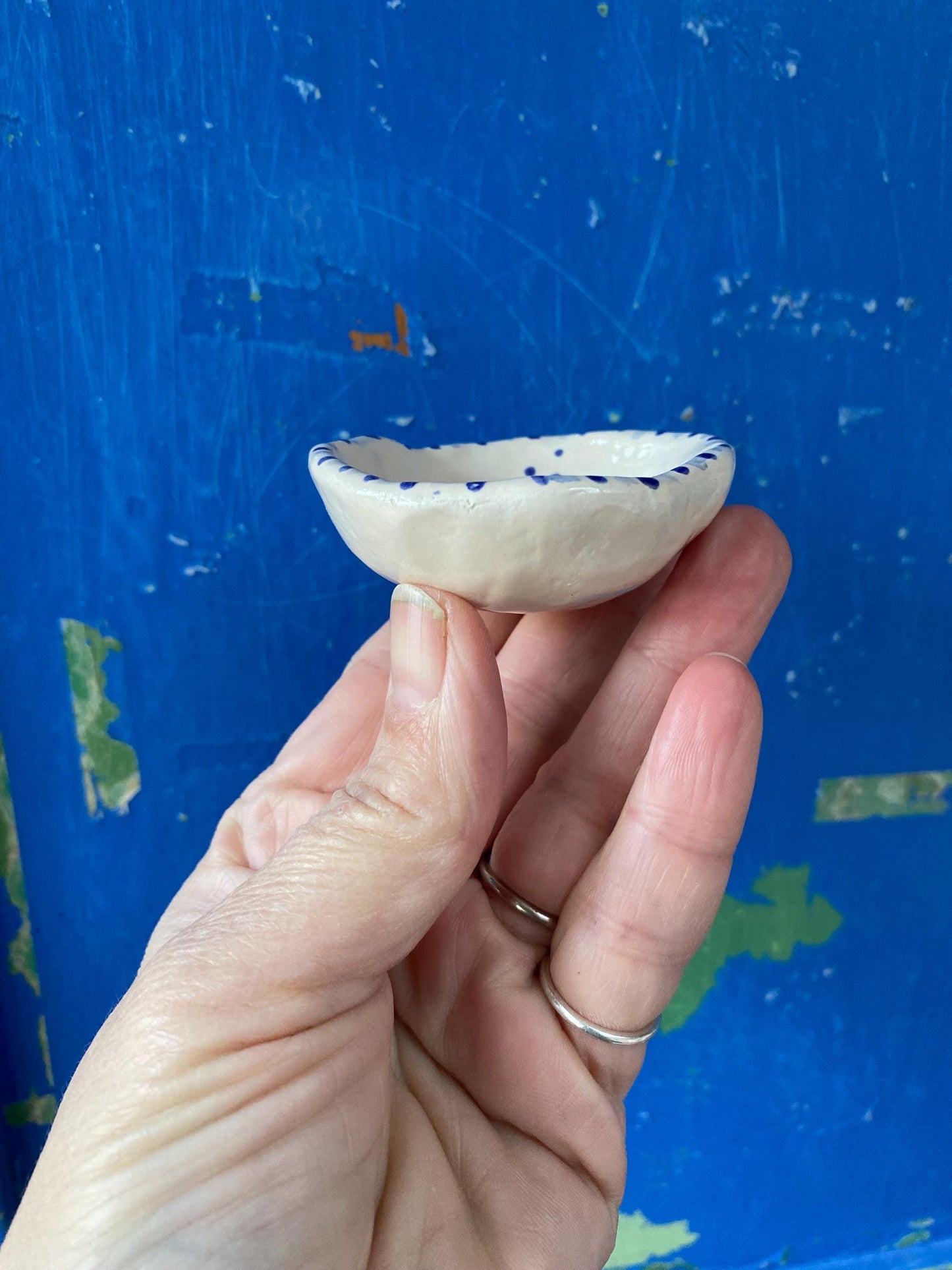 Ceramic Trinket Dish - Decorative Bowl - Ring Dish -  Moon - Whimsical - Celestial